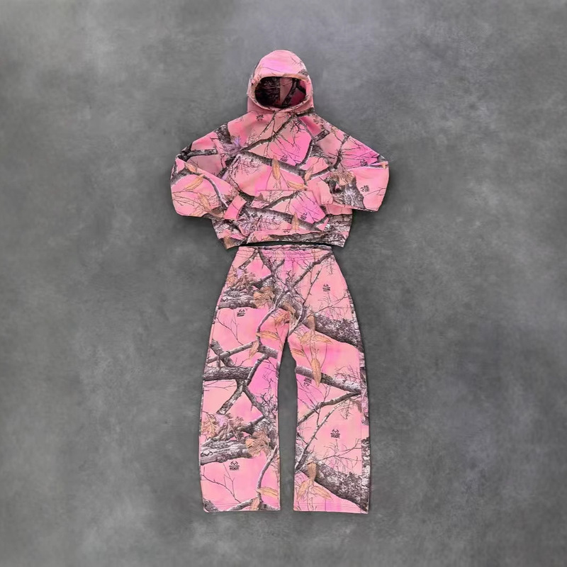 Cross-border AliExpress men's hoodie zipper to head sweater two-piece 3D printed street sweater pants suit Cross-border AliExpress men's hoodie zipper to head sweater two-piece 3D printed street sweater pants suit
