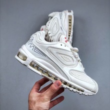 莆田纯原Max 98联名款全掌气垫复古子弹跑步鞋复古咖色DR1033