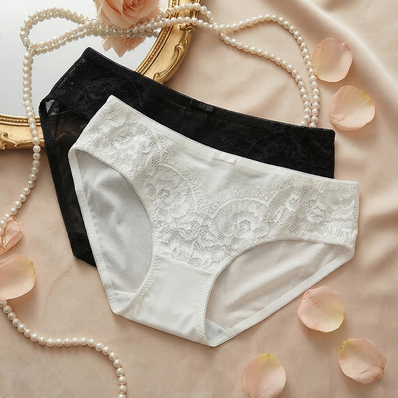 High-End Sexy Underwear for Women, Seamless Lace, Pure Desire, Pure Cotton Crotch, Thin Summer Style, Sexy Triangle Panties for Girls