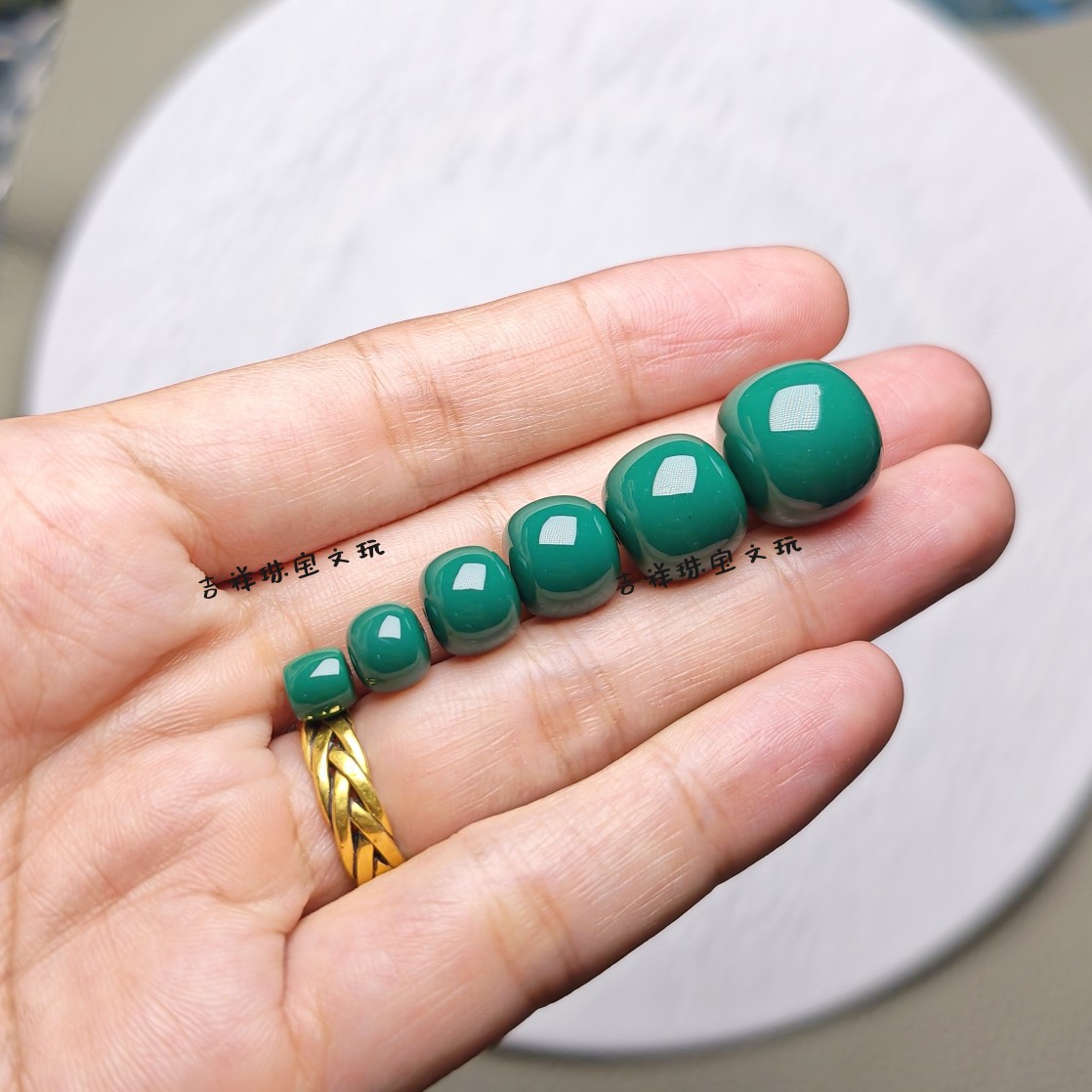 High-moisture Kwan color technology turquoise old-style beads