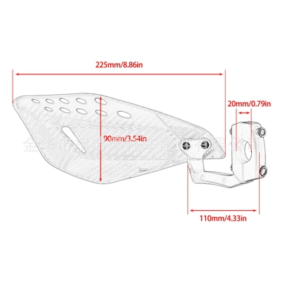 Guard Brake Lever Horn — Motorcycle front windshield