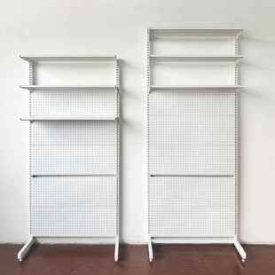 Hardware Perforated Board Bookshelf Girl's Desk Bookcase Floor-Standing Display Learning Storage Integrated Desk Storage Rack