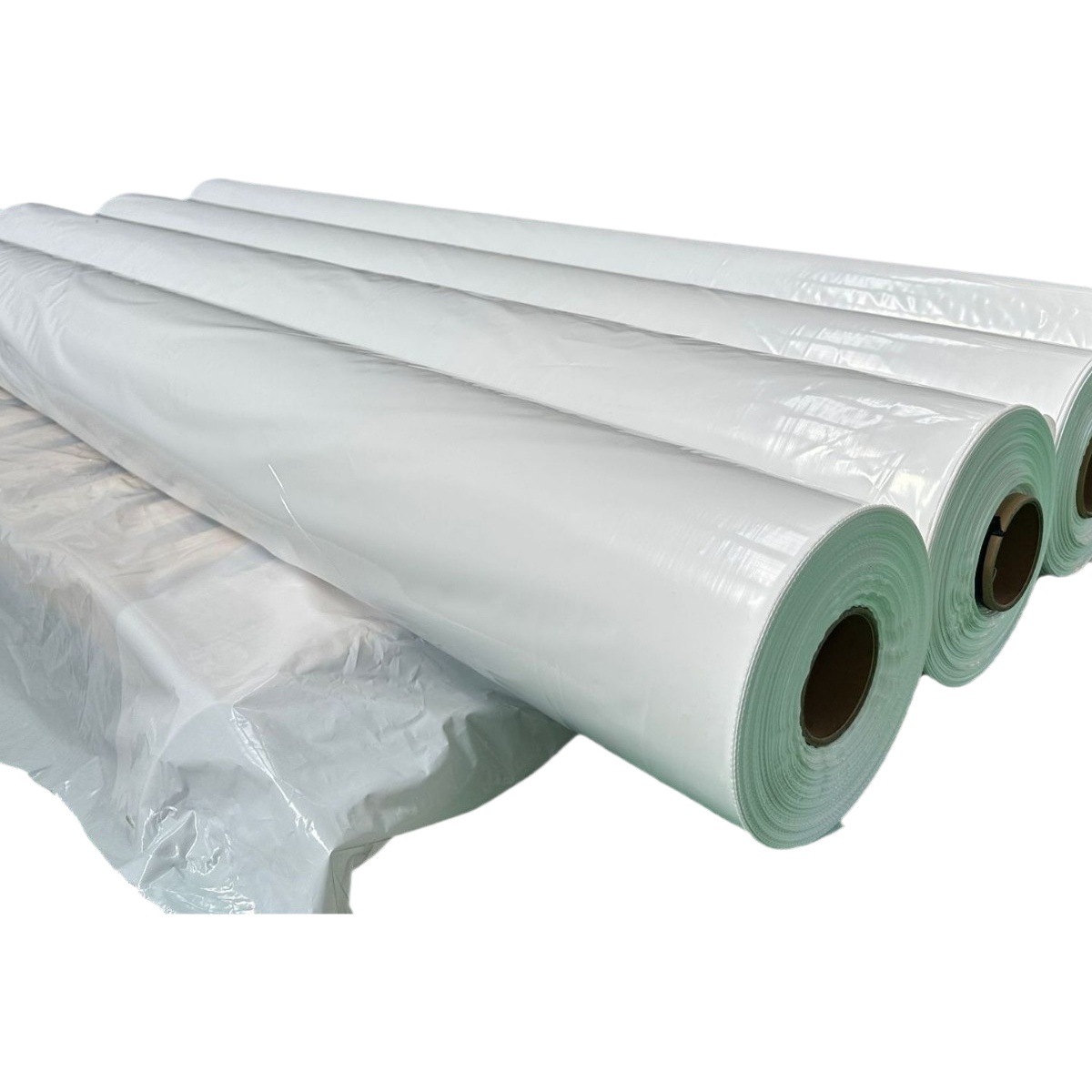 Película Termoencogible Blanca Lechosa en Existencia, Apta para Maquinaria y Artículos Irregulares, Embalaje de Película Termoencogible Grande, Antienvejecimiento Opcional.