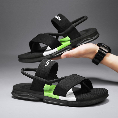 Cross-border summer new casual sandals for men, outdoor wear, thick-soled men's sandals for wholesale, trendy beach shoes for men