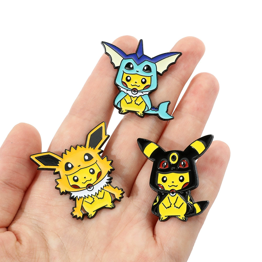 Милая креативная брошь Пикачу, Pokemon мультфильм аниме Pokémon окружение домашнее животное эльф аксессуары