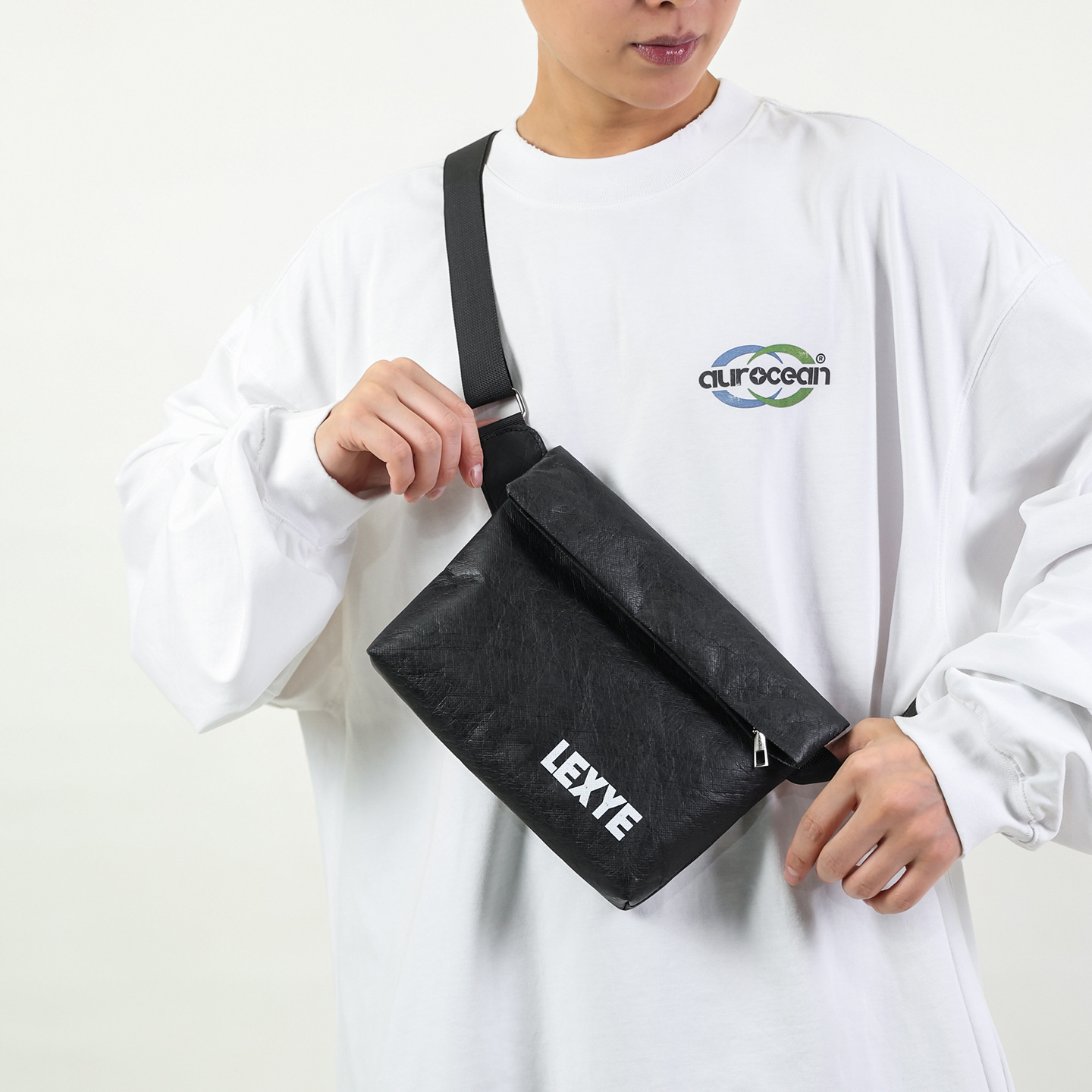 001 2025 Men's Simple Fashion Chest Trendy Brand Large Capacity Outdoor Sports Unisex Crossbody Single Shoulder Bag Niche_voghion.com