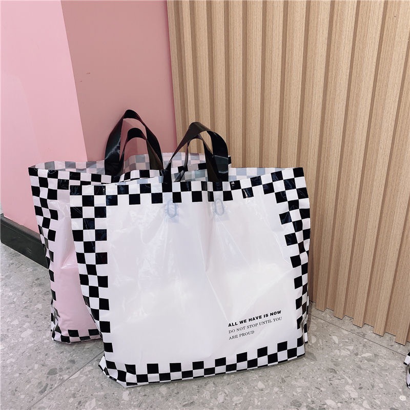 Bolsa de mano, bolsa para ropa, bolsa con logotipo impreso personalizado para ropa, bolsa de regalo, bolsa de cosméticos de plástico engrosado y duradero