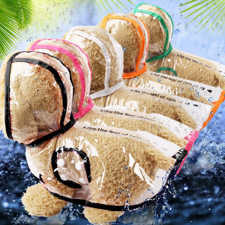 Распродажа собаки кошки прозрачные две ноги цветные наружные плащи для животных Водонепроницаемый дождевик одежда оптовая продажа