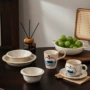 陶瓷釉下彩双耳苹果手作