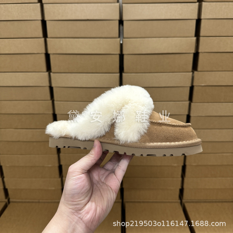 2026 New Model Wool Toe-Covered Slippers from Sangpo Village, Henan, for Home and Outdoor Wear, Furry Half-Slippers, Casual Women's Wool Slippers 2026 New Model Wool Toe-Covered Slippers from Sangpo Village, Henan, for Home and Outdoor Wear, Furry Half-Slippers, Casual Women's Wool Slippers