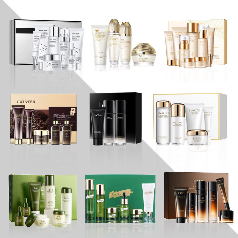 Model Room Bathroom Dressing Table Artificial Skin Care Product Set Decoration Model Room Cosmetics Photography Props Small Ornaments