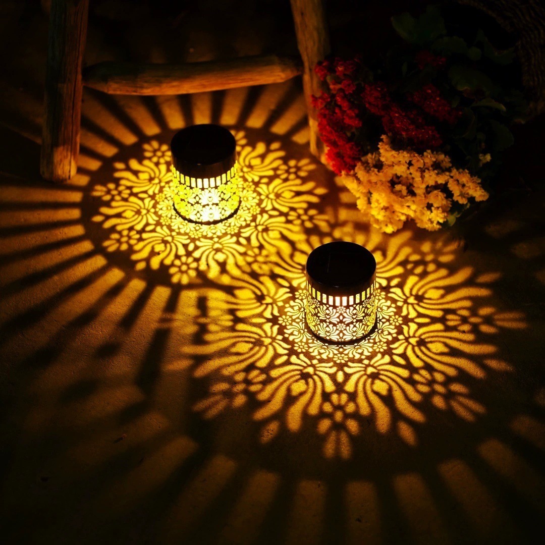 lámpara de pared solar al aire libre a prueba de agua condensador mandala patrón de inducción lámpara de jardín villa lámpara de pared de hierro forjado lámpara