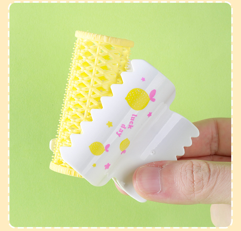 LMLTOP Fruit Pattern Hair Curler 2 sets DIY Air bangs Hair Curler Voluminous hair Clip SY107 undefined