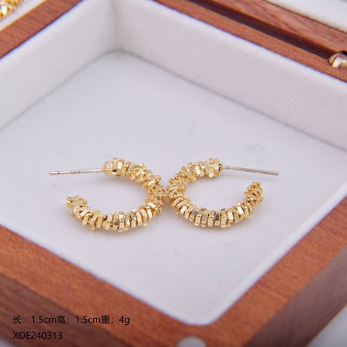Starlight Gold Earrings New Trend Fashion Ear Drops Instagram Style Unique Design Cool Minimalist Earrings for Women