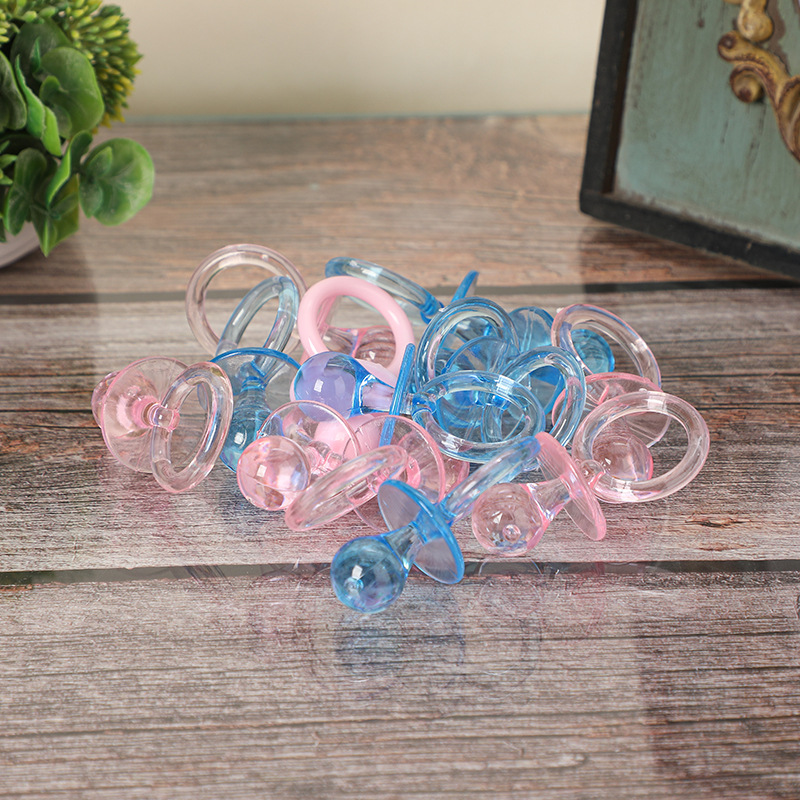 Baby Shower series baby full moon party crystal pacifier Cross…