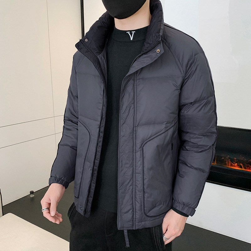 2022 nuevo invierno abajo chaqueta de los hombres marca de moda abrigo pato blanco abajo engrosada caliente
