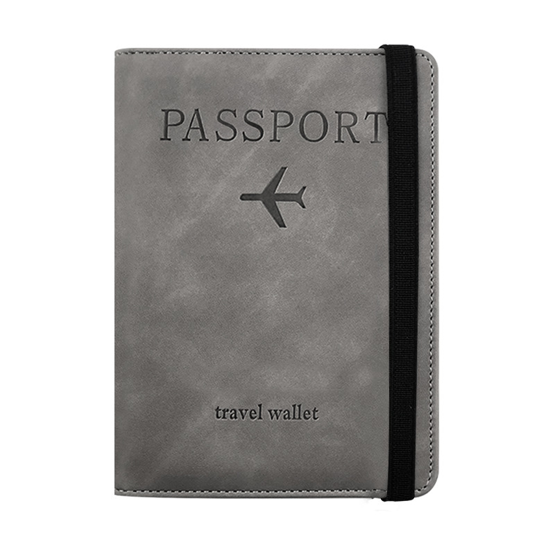 国境を越えた肌感圧変化バンドpu皮革rfidパスポートバッグセットtravel wallet証明書バッグ|undefined