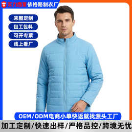 2025冬季新款潮牌棉服定制拉链双面穿宽松棉服定做防风保暖外套男