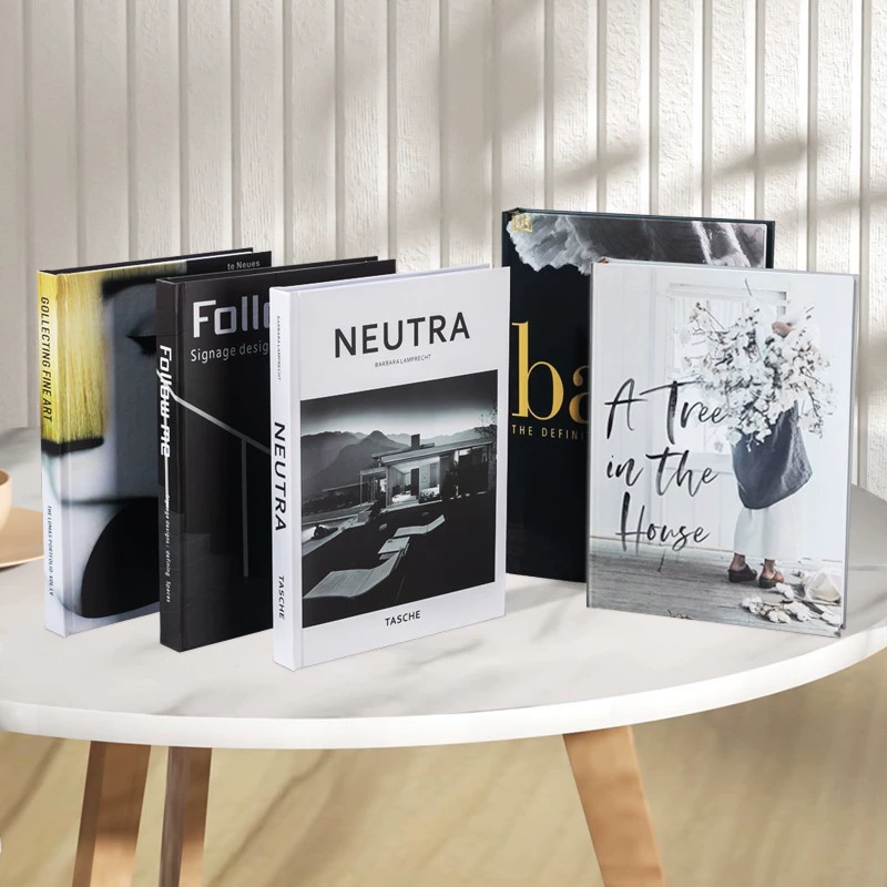 Model Room Decoration Simulation Book English Living Room bedroom Slow-style soft decoration can flip creative props