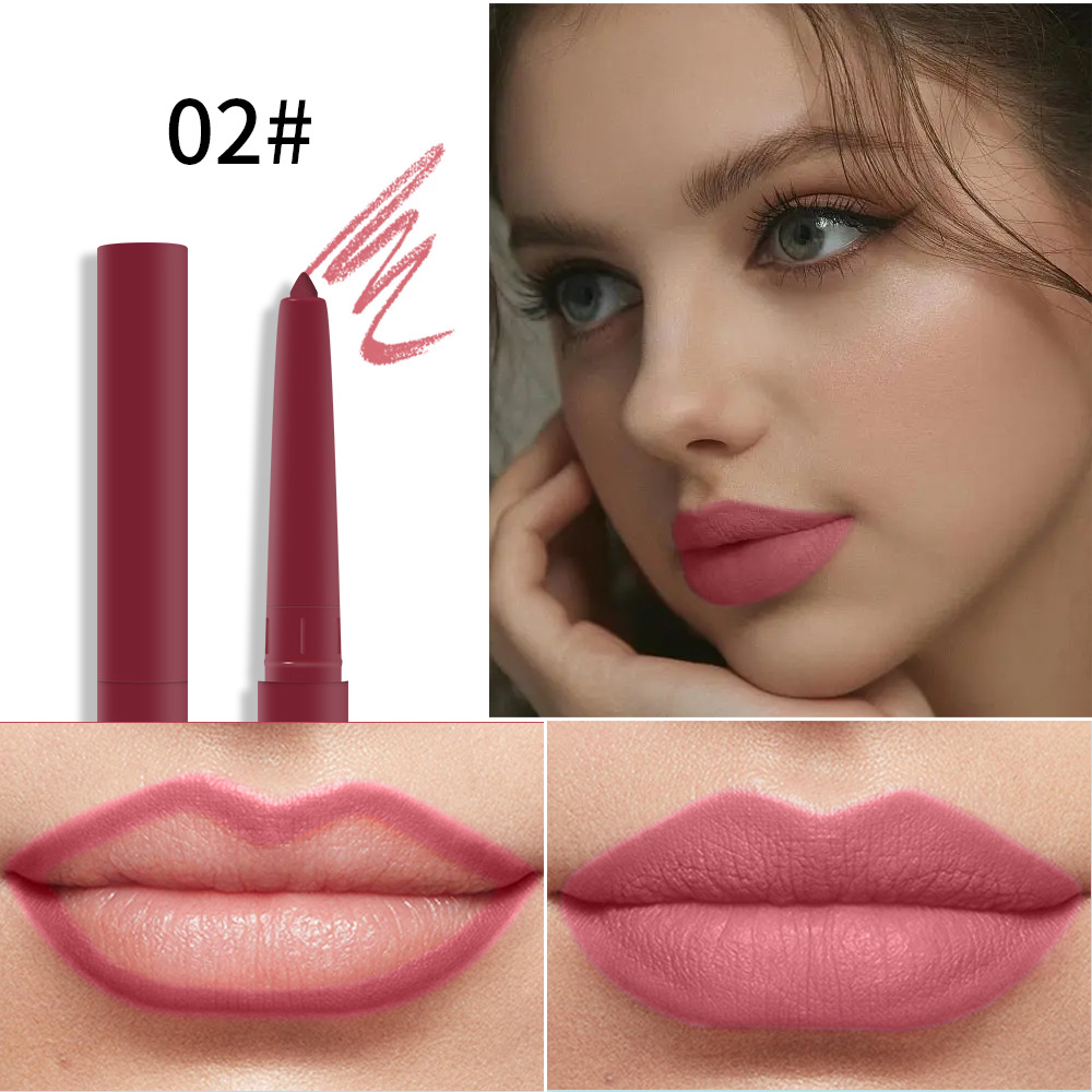 Julystar non-fading automatic lip liner pen, matte multi-color export lip gloss and lipstick pen from Europe and America undefined