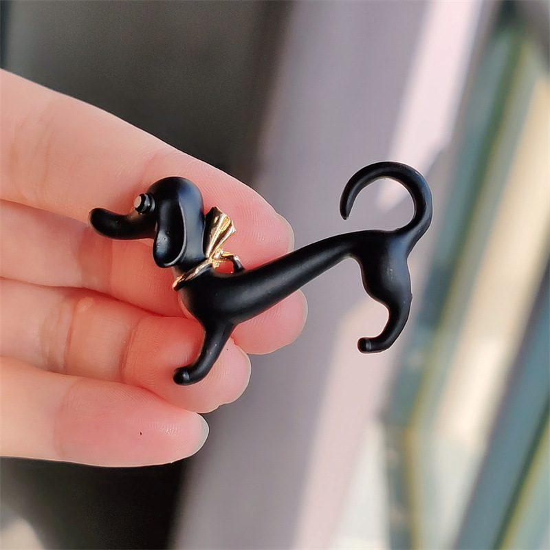11g Weight Zircon Inlay Material Brooches Classification Daily Occasion Alloy Material Dog Pattern Unisex Gender Enamel, Plating, Inlay Design IG Style, Cute Style IG Style Cute Pin Dog Alloy Enamel Plating Inlay Zircon Unisex Brooches 7