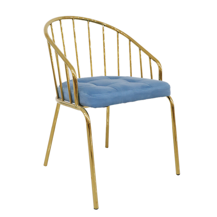 Silla de comedor italiana de salida de silla de comedor de lujo upholstered silla de respaldo de alta gama de lujo ligero