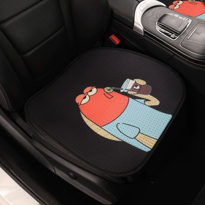 Spongebob Cartoon Car Seat Cushion, Seat cushion, seat cover - red-fish-a-square-mat-printed-4-color-bichburg