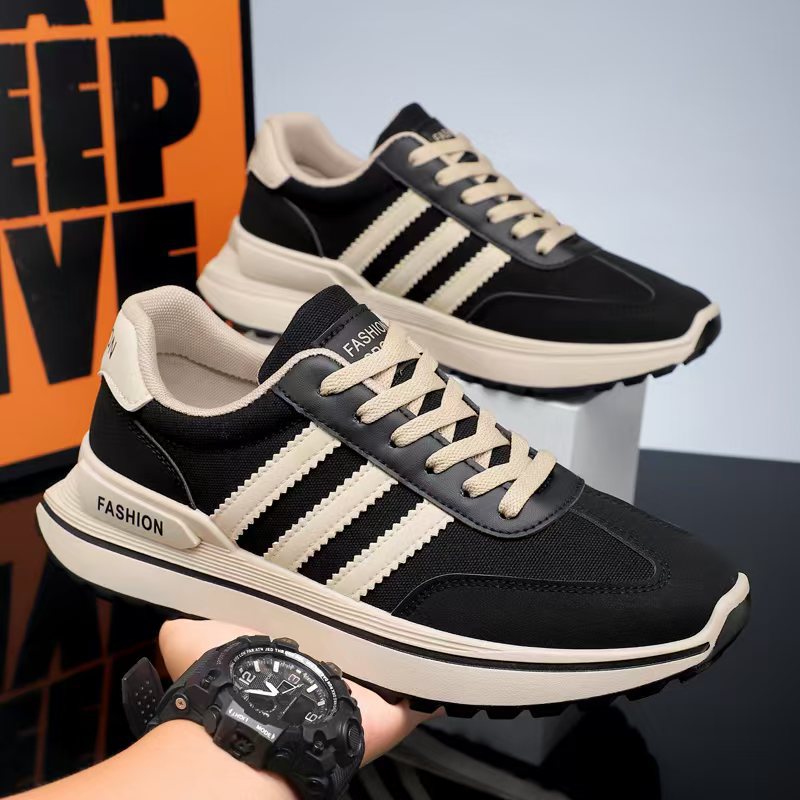 Fashionable Four Seasons New Breathable Canvas Thick-Soled Men's Forrest Gump Shoes Comfortable Men's Sports Shoes