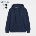 Zipper style sapphire blue label