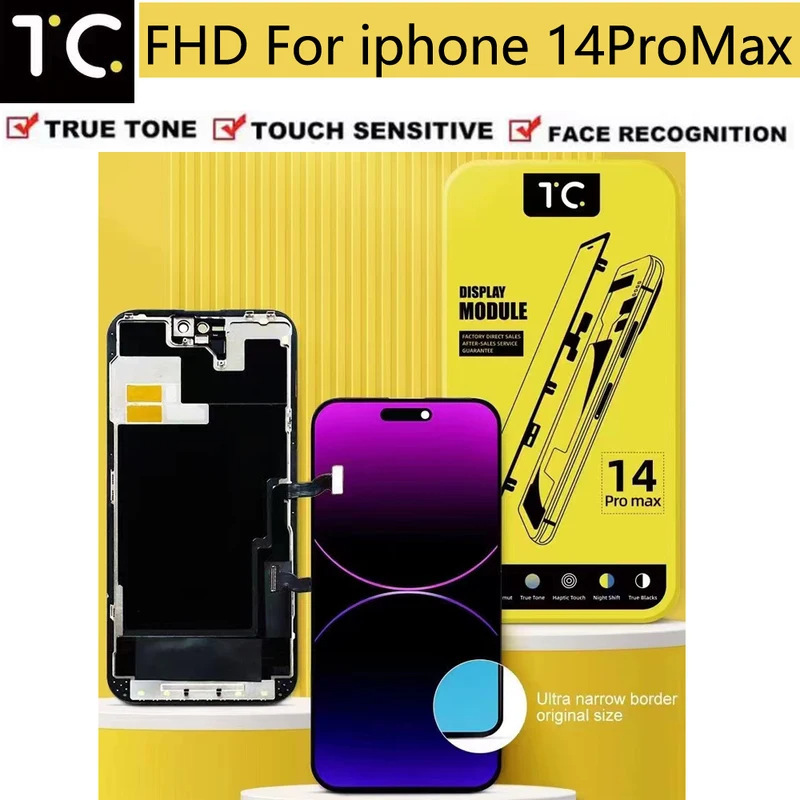 TC INCELL para iPhone 13 14 15 Pro Max LCD Asamblea de Pantalla de Teléfono Móvil