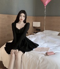 ��ɫ�B��ȹŮ�ﶬ2025�¿�Ů���L�������Ը��������|�̿��ȹ