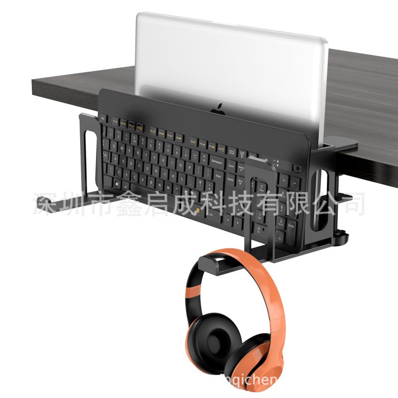 2024 Laptop Stand with Side Keyboard Storage, Headphone Holder, Handle Hook, Tablet Portable Desktop Stand 2024 Laptop Stand with Side Keyboard Storage, Headphone Holder, Handle Hook, Tablet Portable Desktop Stand