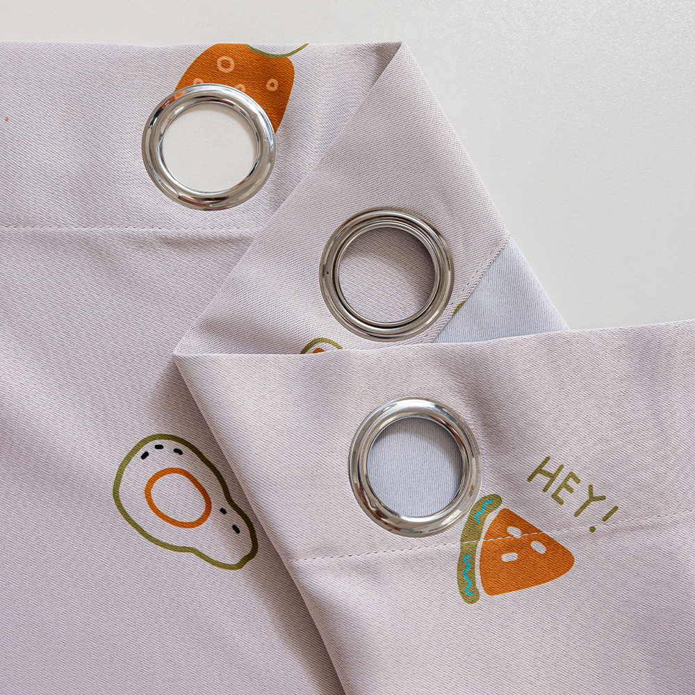 Comercio exterior transfronterizo impresión de frutas anillo de hierro cortina rosa cortina pequeña Amazon TEMU fábrica directa