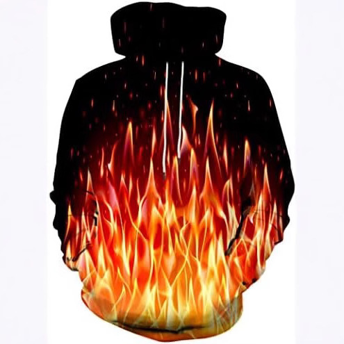 Yasswete Unisex Men and Women Novel Hooded Sweatshirt 3D Hoodie Fashion Digital Print Pullover Hooded Sweatshirt