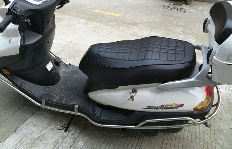 Suitable for Haojue Vf125/Vh125/Vf100/Yuzuan Motorcycle Waterproof Seat Cover Thickeneded Leather Sun Protection Seat Cover