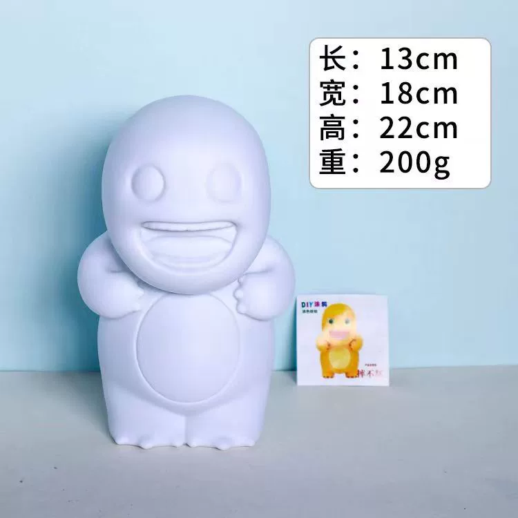 Кукла из пластика раскрашенная, игрушка, handmade, граффити, копилка, оптом