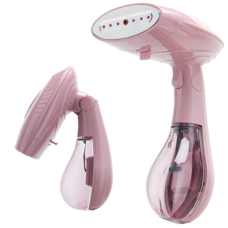 Transfronterizos domésticos mini cepillo de vapor doméstico rosa polvo al por mayor silencioso a prueba de quemaduras control de temperatura ligero image 3