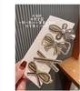 Advanced hairgrip from pearl with bow, bangs, brand hairpins, crab pin, high-quality style, Korean style