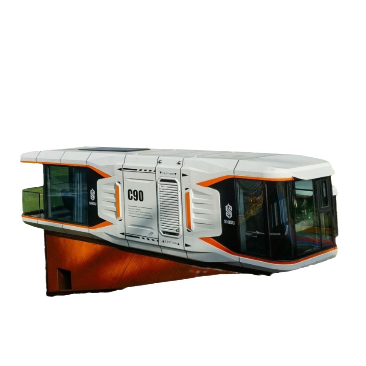 Foshan cápsula espacial procesamiento de placa de aluminio cápsula espacial fabricante de chapa de aluminio cápsula espacial fábrica de procesamiento de material de casa de familia móvil