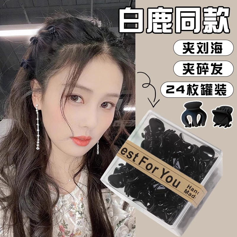 Princesa negra cabeza pequeña agarra pinza de cabello para mujer 2025 nuevo clip de frangeo clip clip de cabello roto clip de frente