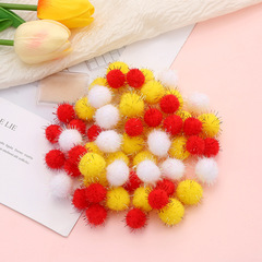 Colorful Cross-border Gold Scallion Pom-pom Children's Handicraft DIY Christmas Decoration Accessory Pom-pom Clothing Toy Gold Wire Ball