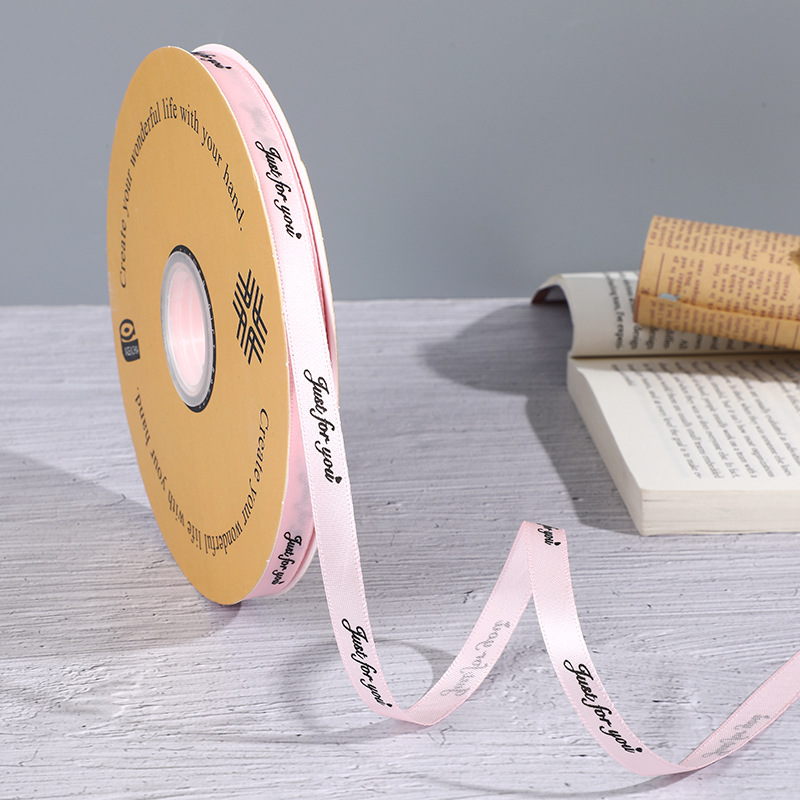 1cm100 tamaño sólo para usted Inglés cinta de poliéster flores regalo DIY decoración de la torta del regalo cinta de color