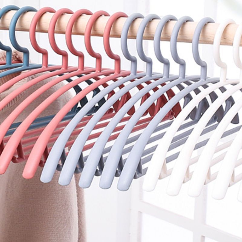 塑料宽肩半圆衣架家用成人挂衣衣服撑子稳定耐用H|undefined