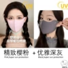 Cool sunscreen [cherry pink + dark gray] dustproof and breathable