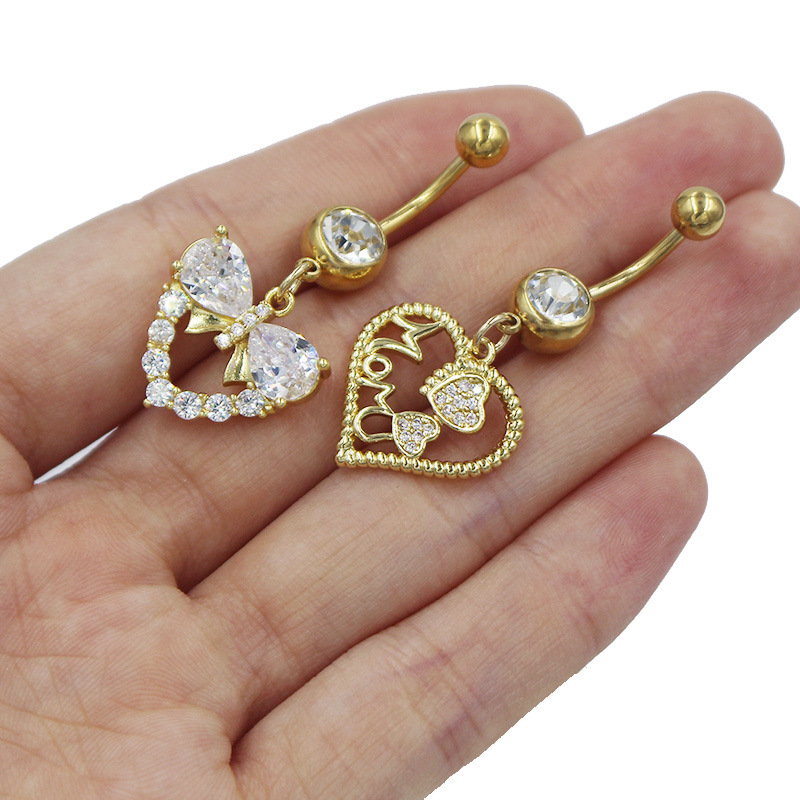 7g Weight Zircon Inlay Material Belly Ring Classification 1 Piece Quantity Holiday, Banquet, Party Occasion Zinc alloy Material Geometric, Moon, Knot, Butterfly, Bow Knot Pattern All Seasons Season Unisex Gender Novelty Style 1 Piece Belly Rings Novelty Geometric Moon Knot Zinc Alloy Zircon 18