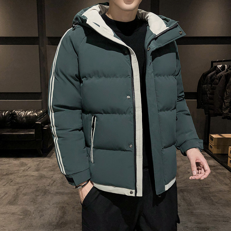 M - 8XL chaqueta de algodón de pluma para hombres chaqueta de algodón de tamaño grande inns capuchón de viento de puerto grueso chaqueta de invierno chaqueta de algodón de hombre caliente image 3