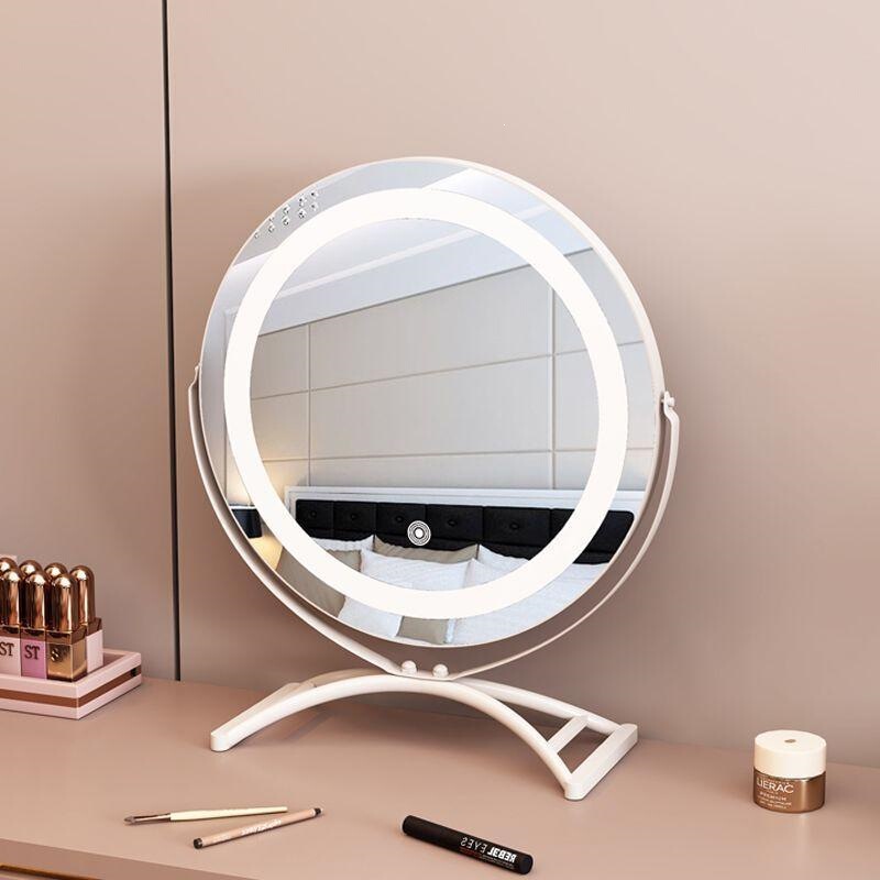 Cosmetic Mirror, Dressing Table, Desktop Beauty Mirror, Household Rotating Smart Ins Dressing Mirror, Led Cosmetic Mirror, Dressing Table, Desktop Beauty Mirror, Household Rotating Smart Ins Dressing Mirror, Led