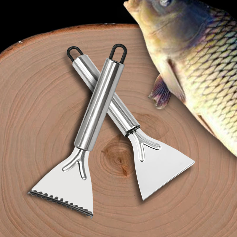不锈钢鱼鳞刨刀手动打鳞器刮鱼家用杀鱼刮鳞器多功能厨房小工具