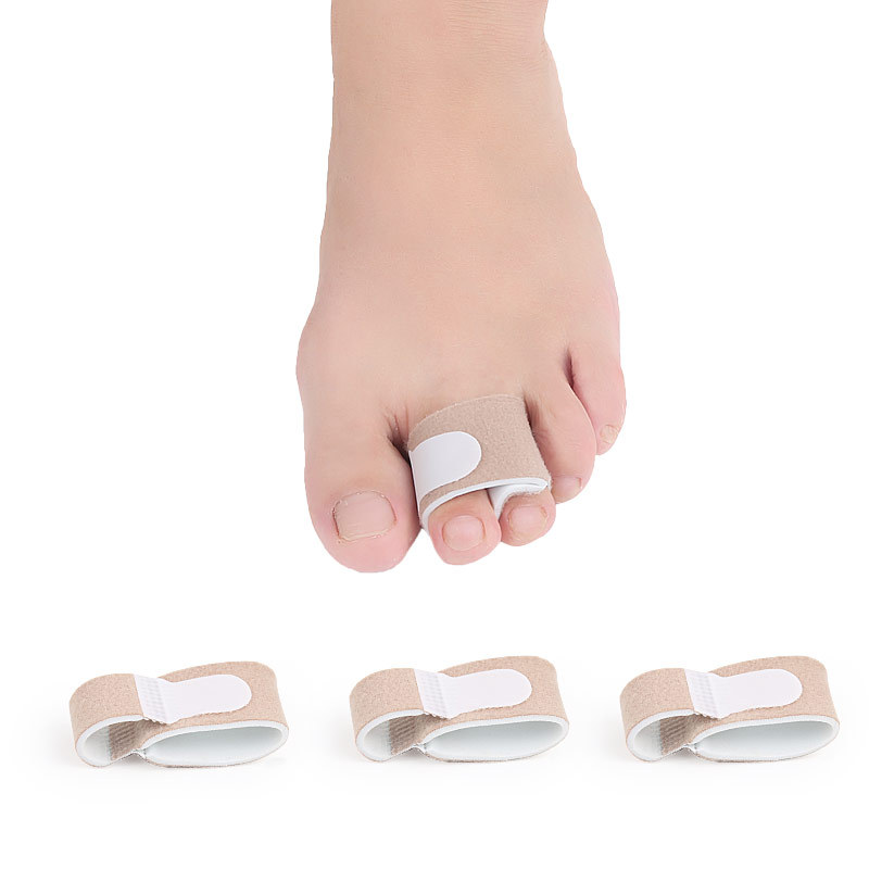 日夜用男女手指分趾器貼合式繃帶重疊拇指外翻佩戴布條中趾拉伸器