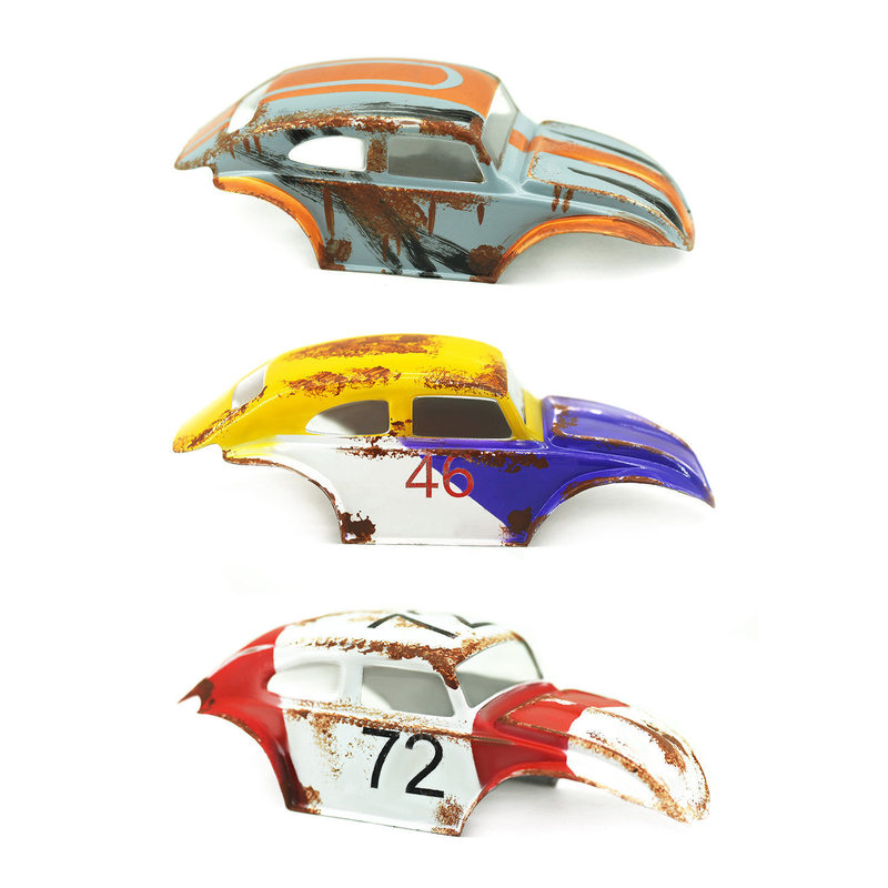 Model Car 1/30 Scx30 Jeep Wrangler Beetle Soft-Shell Body Universal for All Scx30 Cars